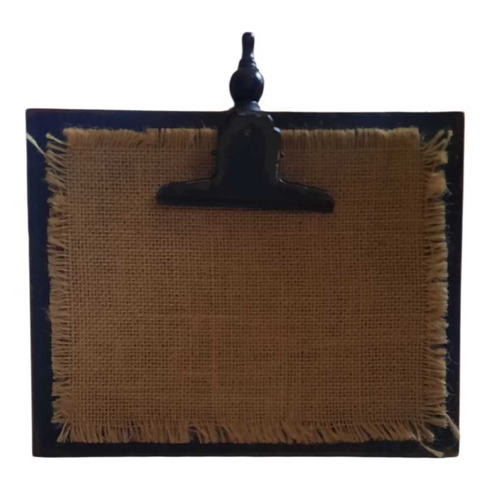 Rustic Black and Tan Picture Frame
